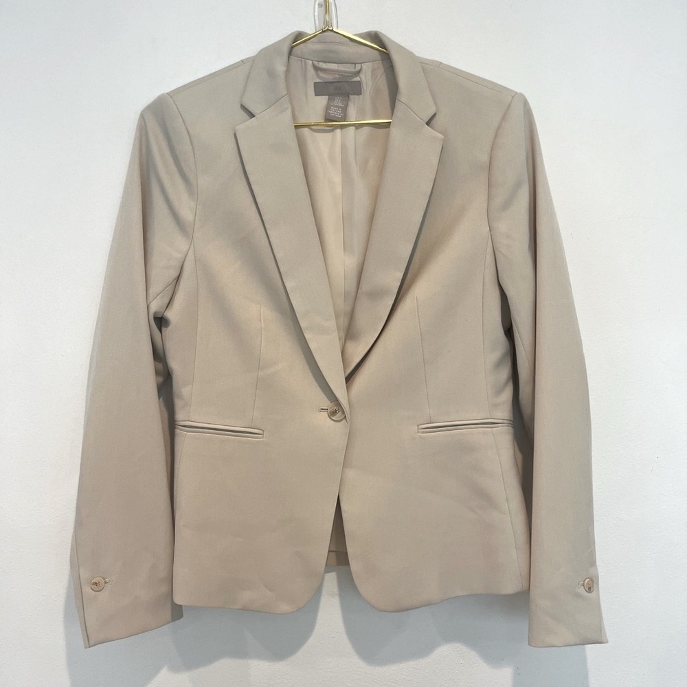 H&M Women’s Fitted Blazer Tan Size Small